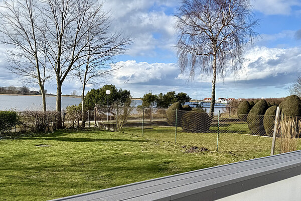 Terrasse mit Blick auf das Salzhaff